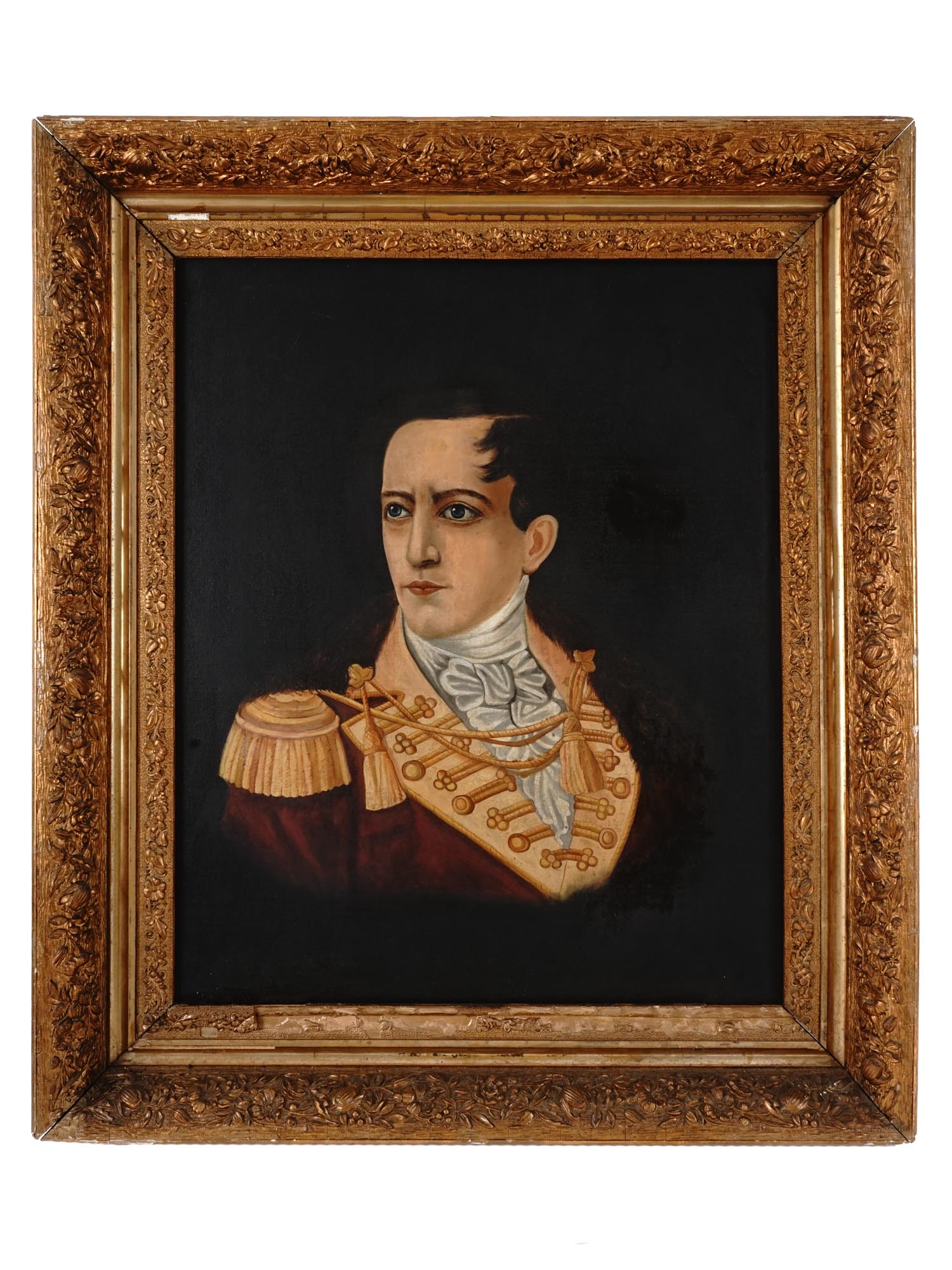 VINTAGE PORTRAIT OF ROBERT EMMET OIL PAINTING PIC-0